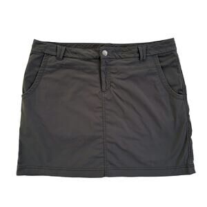 Eddie Bauer Travex Skort Womens 12 Gray | Hiking Travel Stretch Outdoor Active